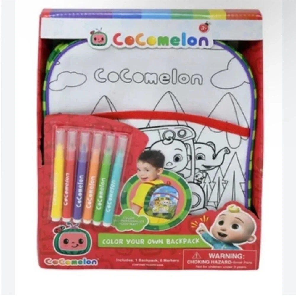 Red and Yellow Learning Toy Set with Theme  Cocomelon